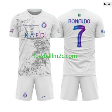 Fußballtrikots Al-Nassr Ronaldo 7 Kinder Ausweich Trikotsatz 2023-2024